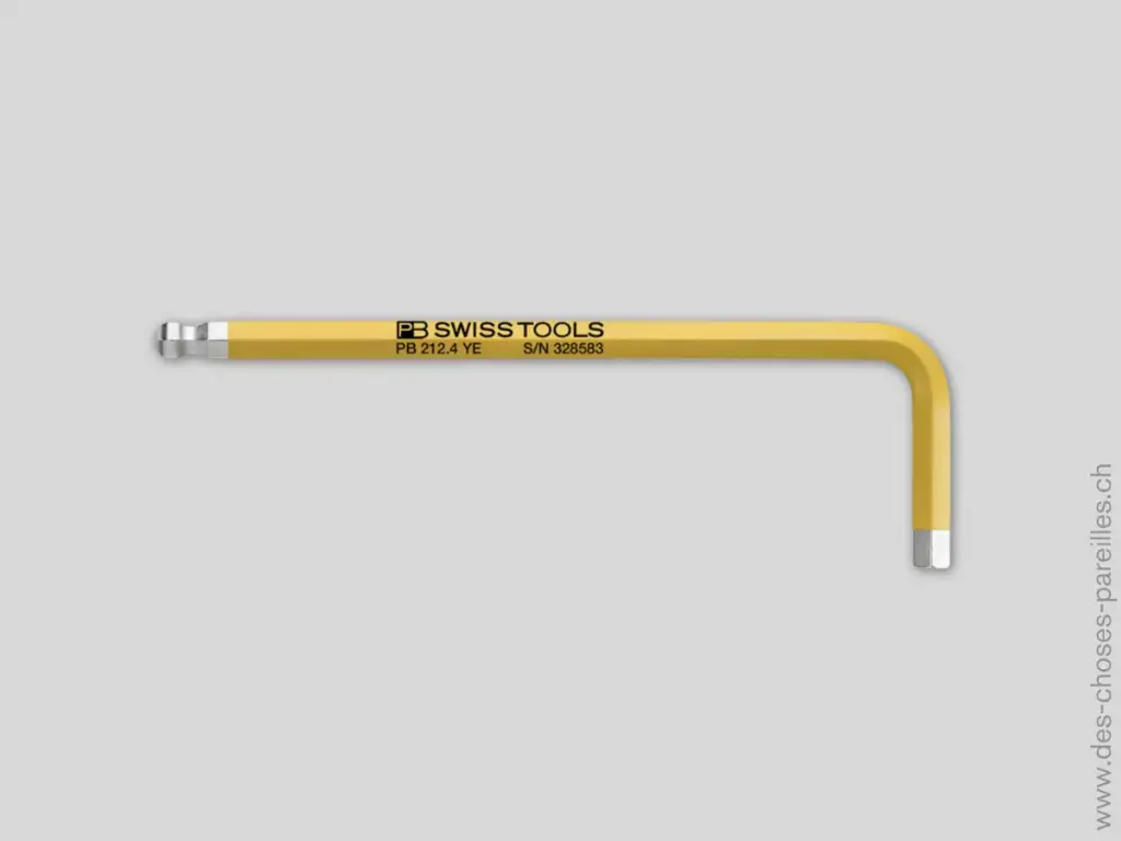 Clé six pans, imbus, à boule PB 212.4 YE – 4 mm