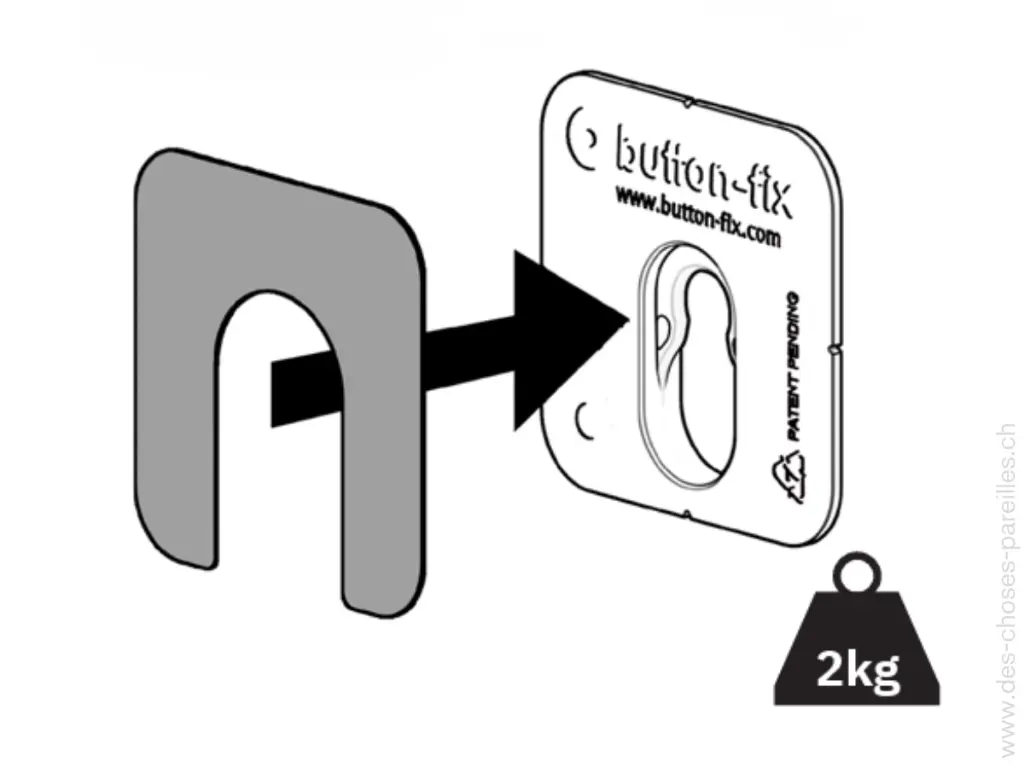 Button-fix plastique à coller - montage en surface.webp